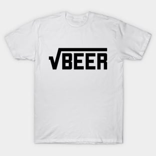 Root Beer (Square Root of Beer) Math Joke T-Shirt T-Shirt